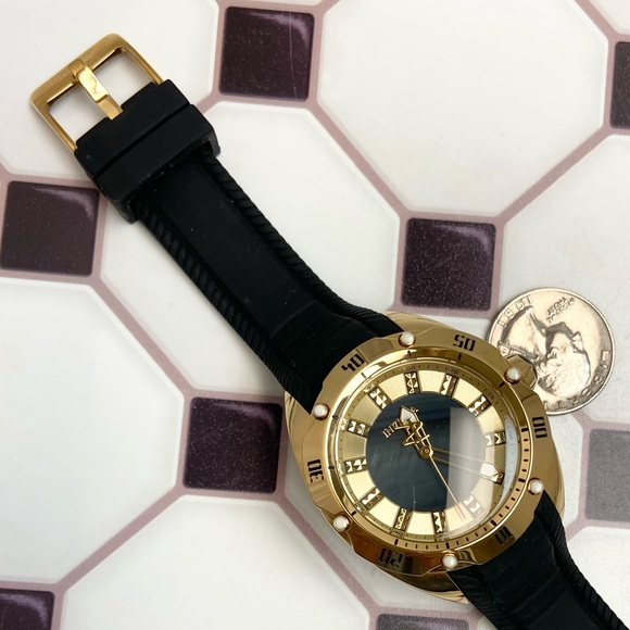 Invicta Venom Stainless Steel Rotating Bezel Ladies Watch Black Mother of Pearl - Picture 13 of 16